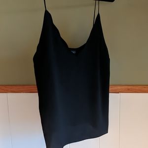 Topshop scalloped black Cami size 12